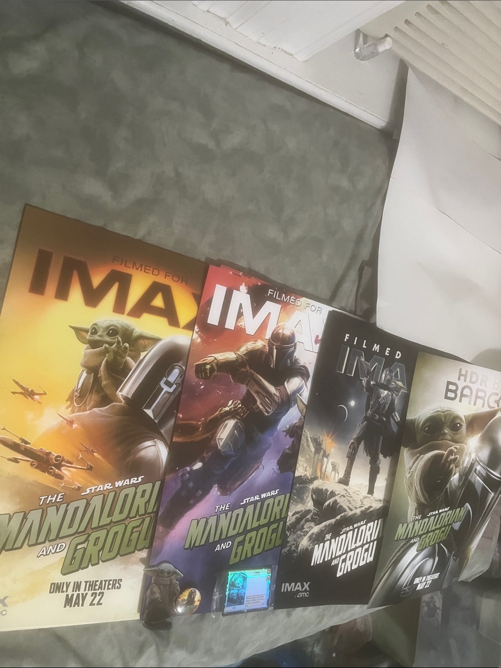 Mandalorian & Grogu Star Wars BUNDLE Movie Posters, Button, Stand, Cards - Picture 3 of 15